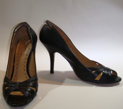 MASSIMO DUTTI Peep-Toe Shoes, Black, Women's Size 40 (US 8.5) | eBay