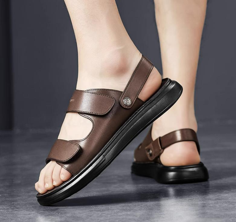 SAOLA Sandali estivi casual uomo suola piatta morbida pantofole da esterno sabbia scarpe da spiaggia