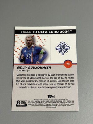Eidur Gudjohnsen 2023 Topps Pristine Road To Euro 2024 Base #79