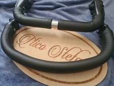 Out n About nipper single V2 V3 V4 V5 Faux leather handle bar covers set black 