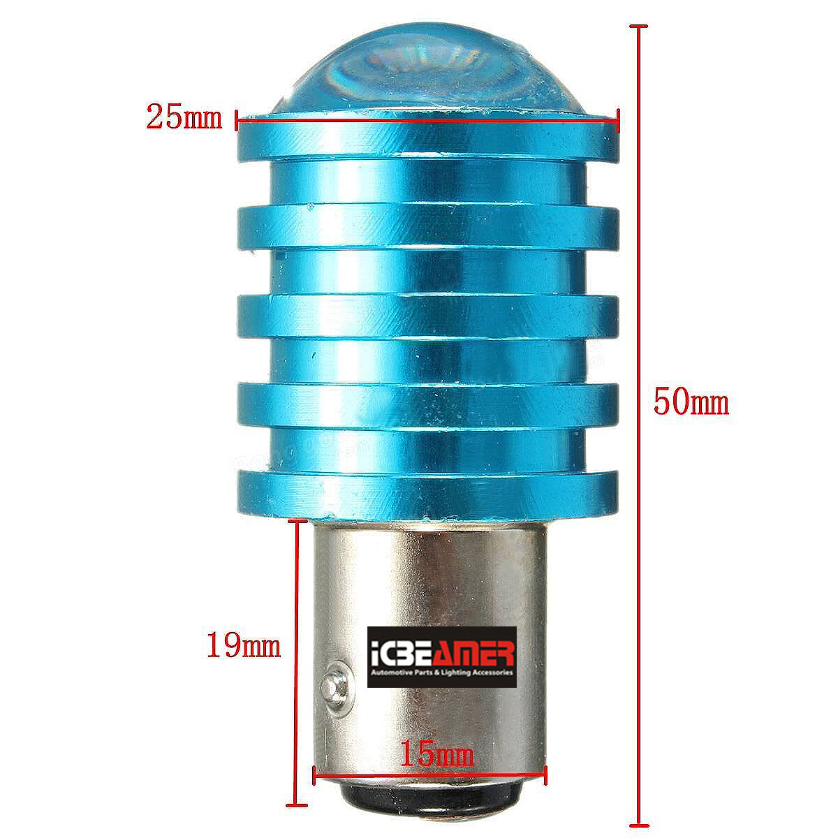 x4 1157 1016 7.5W LED Red Fit Tail Brake Replace Halogen Light Bulbs