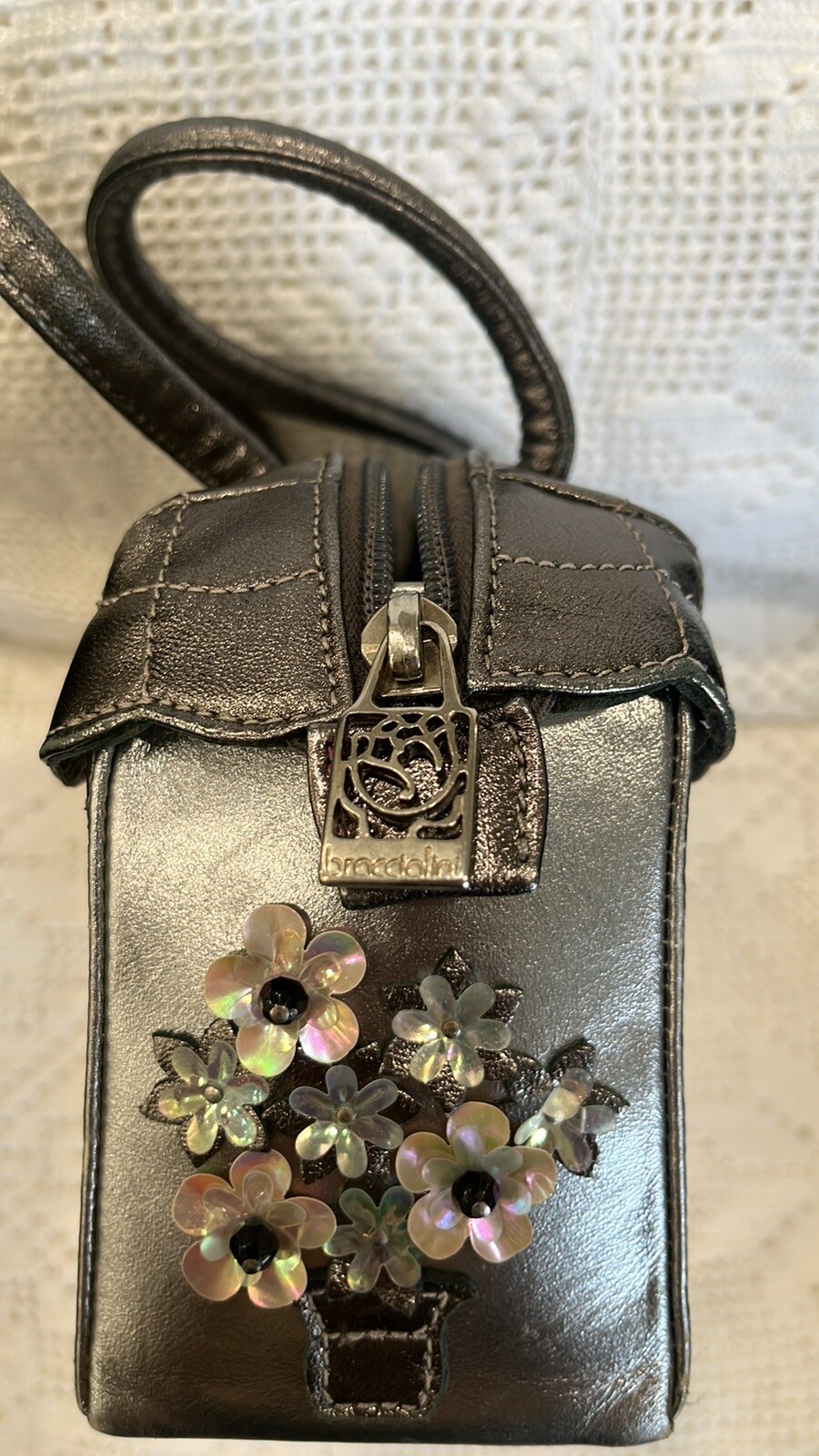 Rare Braccialini Leather cottage Mini Bag — image 5