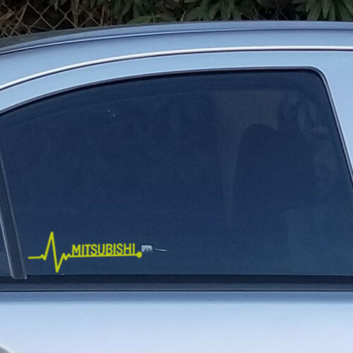 2X Heartbeat Graphic for Mitsubishi SUV Truck Car Automotive Decal Vinyl Sticker - Picture 4 of 6
