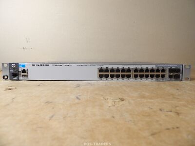 HP J9726A 2920-24G 24-Port Gigabit + 4x SFP Switch J9739A 165W PSU + RACK EARS