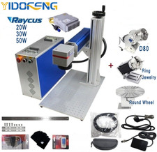 20W/30W/50W Raycus Fiber Laser Marking Machine For Color Metal Engraving
