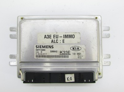 KIA RIO 1,3 Computer ECU Steuergerät Siemens 5WY1309C engine motor k33e18881
