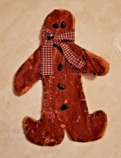 Primitive Christmas Handcrafted USA Gingerbread Boy Man Cookie Bowl Filler ❤️