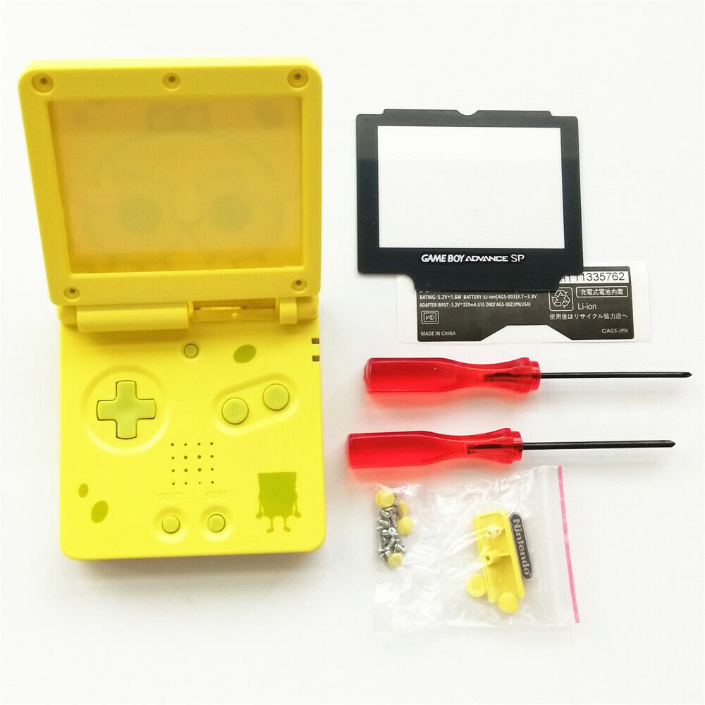 Nintendo Gameboy Advance Pikachu Pokemon Console Yellow Special NEW SHELL &  LENS