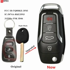 For 2013 - 2017 Hyundai Elantra GT Upgraded Flip Remote Car Key Fob TQ8RKE-3F03
