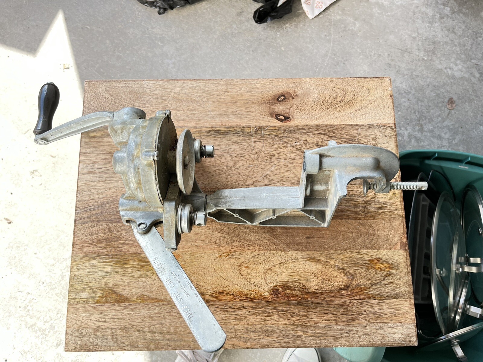 Vintage IVES WAY CAN SEALER Complete Bench Mount Model 500 eBay