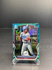 2023 Bowman Mairoshendrick Martinus Aqua Lunar Crater Refractor /125 Dodgers