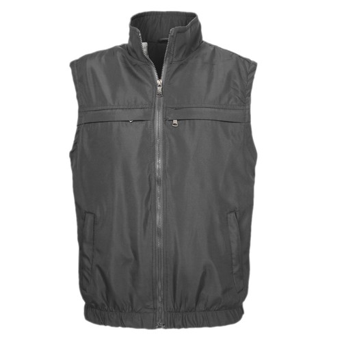 Smanicato Uomo Leggero Zip Gilet con Tasche Interno Foderato Blu Nero VEQUE - Foto 24 di 30