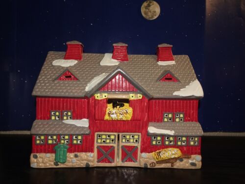 DEPT 56 SV Lighted Building RED BARN 50814 1987 VGUC  NO LIGHT - Picture 1 of 13