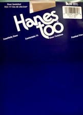 Hanes too Pantyhose Sheer Sandalfoot Size AB Nylons Little Color Style 117