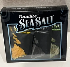 Hawaii Paradise Sea-salt 12 oz-Volcano Soil, Lava Glow, Lush Rainforest(3 Items)