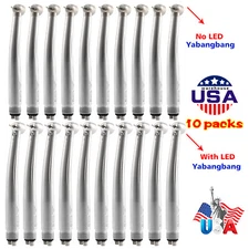 10 Yabangbang Dental LED E-generator Fiber Optic/ High Speed Handpiece 2/4 Hole