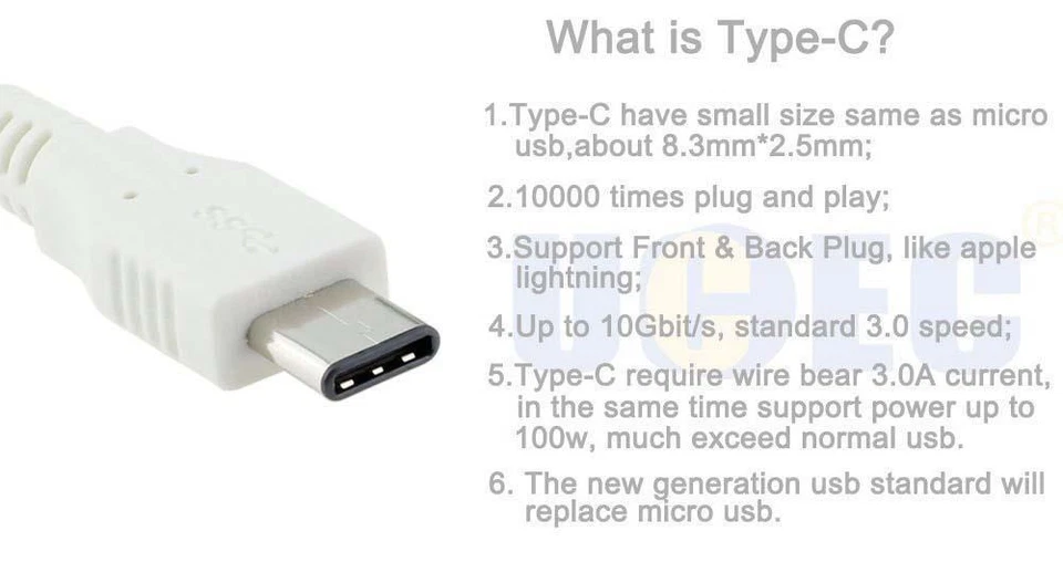 Cargador múltiple USB tipo C - Cargador de coche y hogar para Motorola Moto Z2 Play/ Force Foto 4 de 4