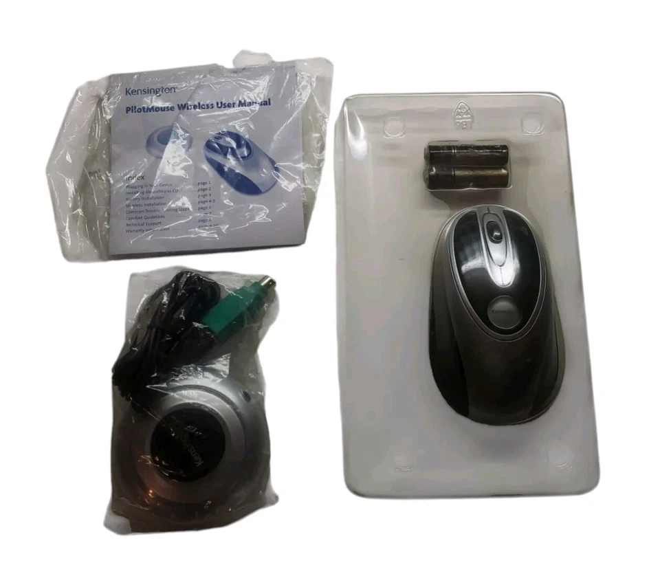 NOS Kensington 72216 USB PilotMouse Optical & Wireless Mouse (silver) - Image 3 of 4