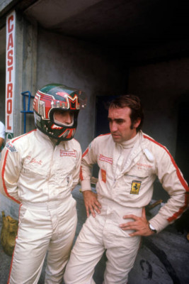 Schweizer Rennfahrer Clay Regazzoni und italienischer Rennwagenantrieb - 1970 4x6 Pho