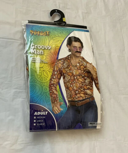 Spirit Halloween Groovy Man ‘60s Costume Kit Adult