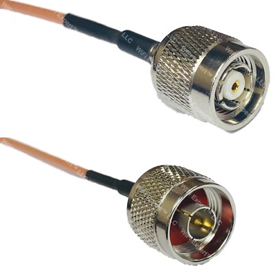 RG316 RP-TNC MALE to N MALE RF Cable Rapid-SHIP LOT