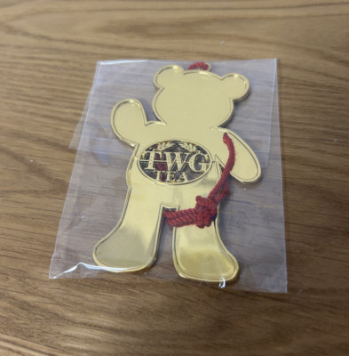 TWG Tea Teddy Charm Collectible Gift 8cm Anhänger Bär goldfarben NEU OVP