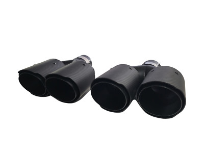 1 Paar Carbon Endrohre Auspuff Blende 2x 90mm für 76mm Anschluss rechts links