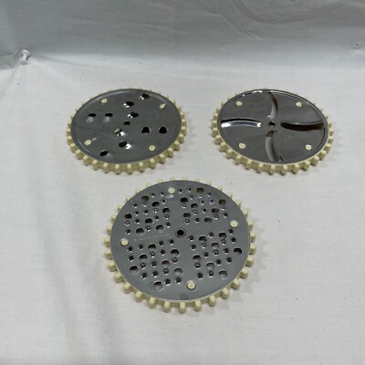 Gemco Set of 3 Replacement Blades for Manual Food Processor Fast Shipping