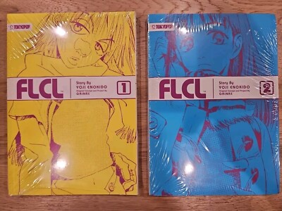 Flcl Ser.: FLCL by Yoji Enokido (2008, Perfect) Volumes 1 & 2 - BRAND NEW