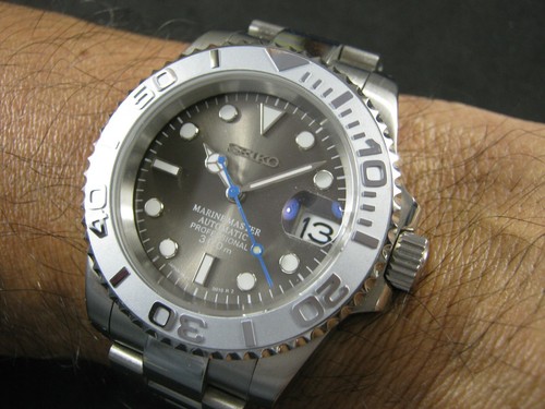 40mm SEIKO Diver Automatic Gray Dial NH35 Sapphire Ceramic Water Proof FREE  SHIP | eBay