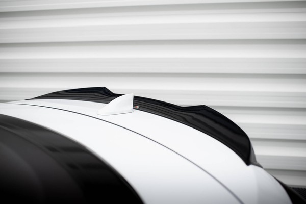 Spoiler Cap FüR Opel Cascada Schwarz Hochglanz Heckspoiler Dachspoiler Maxton-image