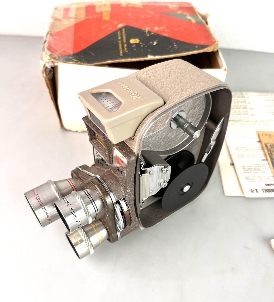 Vintage Keystone 8mm Movie Camera K 26 /THE FILM DOOR IS MISSING