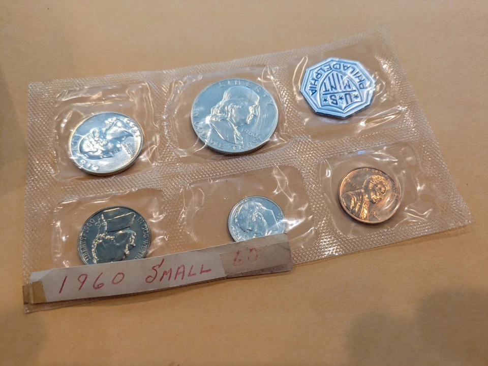 1960 US Mint Proof Set with Small Date Original Packaging J11 - Image 3 of 4