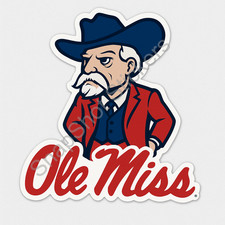 Mississippi Ole Miss Rebels Vinyl Die Cut Sticker/Decal 24