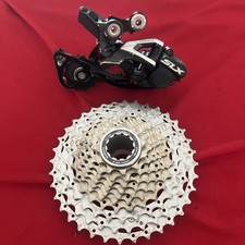 Shimano SLX RD-M675 Rear Derailleur/ CS-HG81-10 10 Speed Cassette Combo, Japan