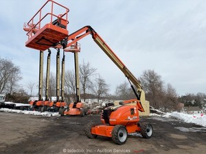 2014 JLG 600AJ 60' 4WD Diesel Articulating Boom Lift Man Aerial Platform bidadoo