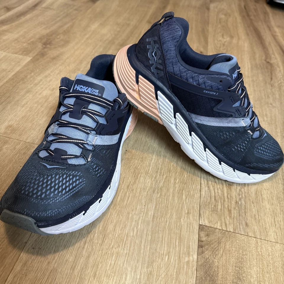 Hoka One One Gaviota 2 Blue  Road Running Shoes Women’s Size 10 - Image 2 of 4