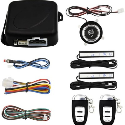 3T6B Passive Keyless Entry Car Alarm System PKE Push Button Starter Kit