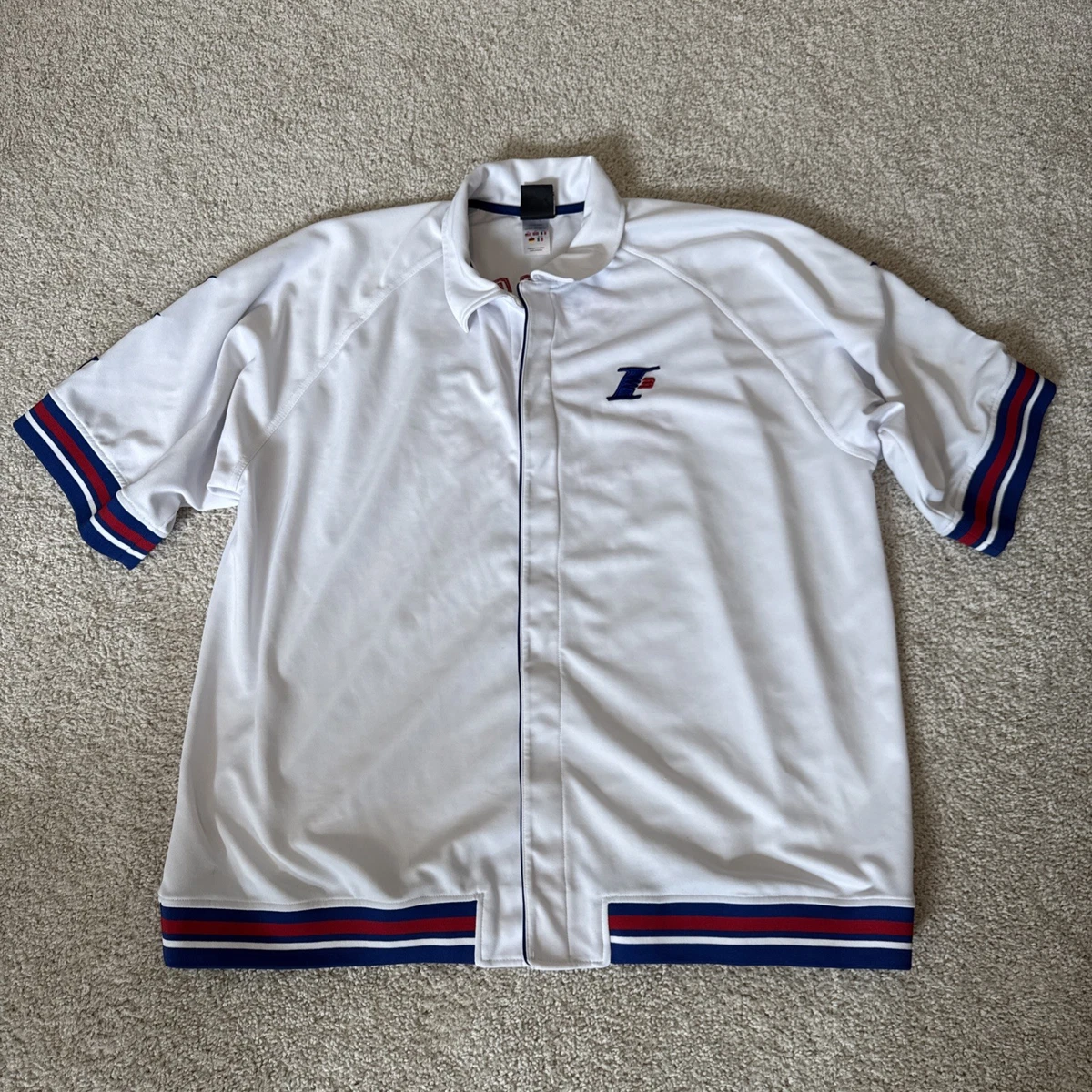希少 アイバーソン 刺繍 ウォームアップ ジャージ 半袖 Reebok Reebok Men Allen Iverson NBA Shirts for sale | eBay