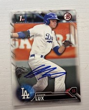 2016  1st Bowman Rookie Autograph Gavin Lux BD-67 Dodgers Card. rookie card picture