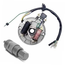  2 Coil Ignition Magneto Stator Plate for 50 70 90 110 125cc Taotao Kazuma SSR 