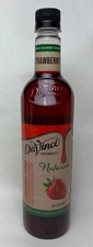 New DaVinci Gourmet Naturals Strawberry Syrup 25.4 FL OZ 750 ml