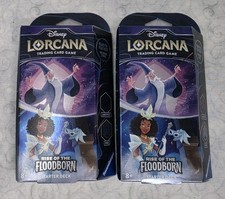 Disney Lorcana: Rise of the Floodborn Starter Deck Amethyst Steel - Lot of 2