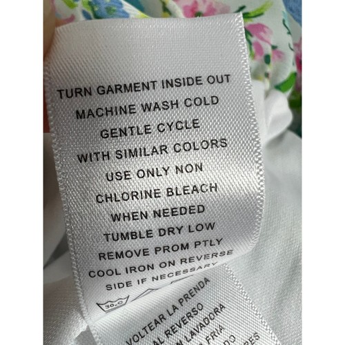 Youngland Baby Girl Aqua Floral Bubble Dress Size 18 Months - Picture 9 of 9