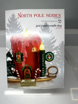 2013 DEPARTMENT 56 JACK B. NIMBLE CANDLE SHOP #4030719 NORTH POLE SERIES RARE
