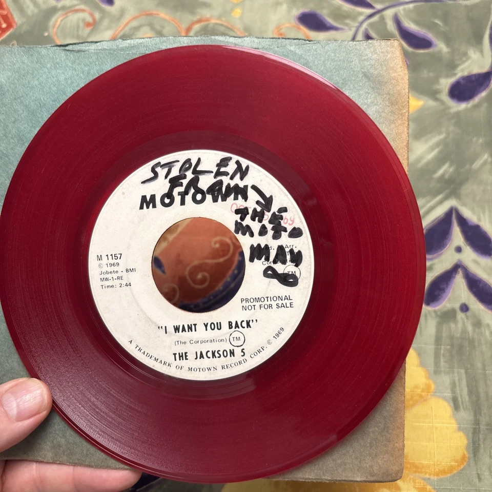 The Jackson 5, M 1157, Motown Records, Red Vinyl Promo Copy - Image 2 of 3