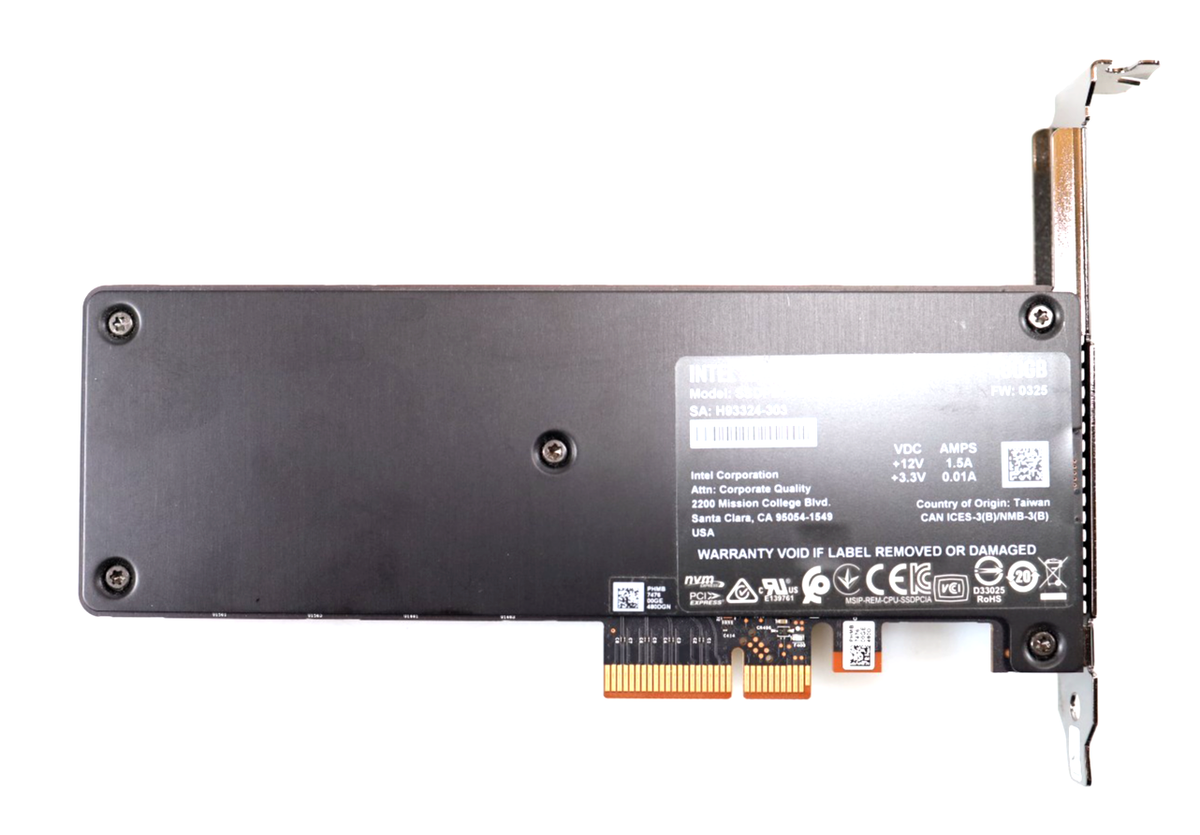Intel Optane SSD 900P SSDPED1D480GA 480GB PCIe 3.0 x4 NVMe HHHL