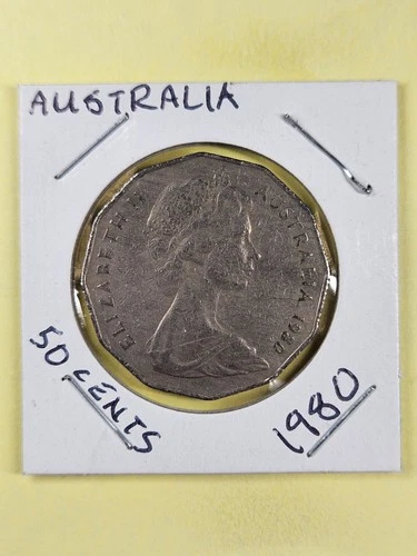 Photo of a 1980 Australia 50 Cents from an eBay listing that sold on Jun 11, 2026