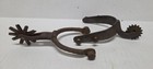 Antique Early Western Cowboy Iron Spurs Lot of 2 Rustic Found Relics Deep Patina — photo 2