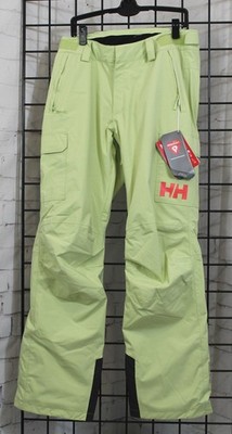 Helly Hansen Switch Cargo Women's Insulated Snow Pants, Large Iced Matcha Green